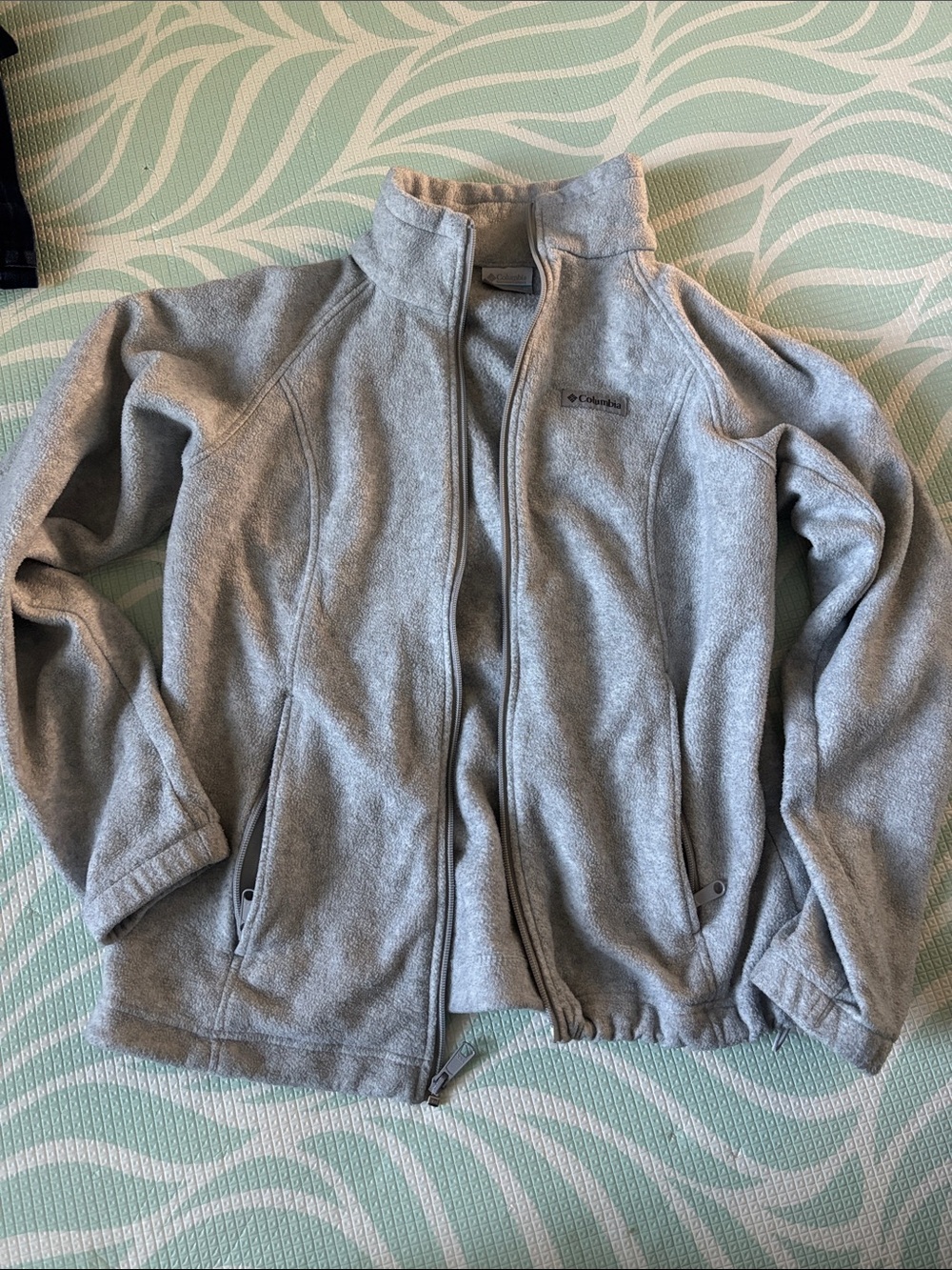 Columbia Gray Zip-Up Fleece Jacket